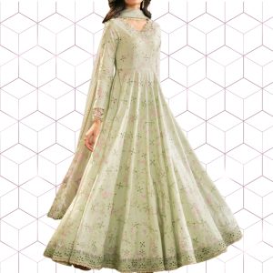 Chicken Kari Embroidered Lawn 3 Piece Unstitched Suit